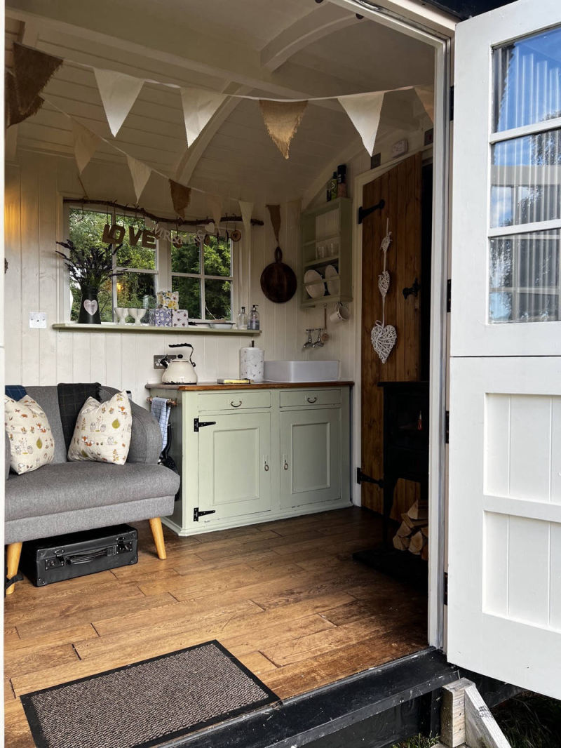 Inside Hadrian Shepherd Huts